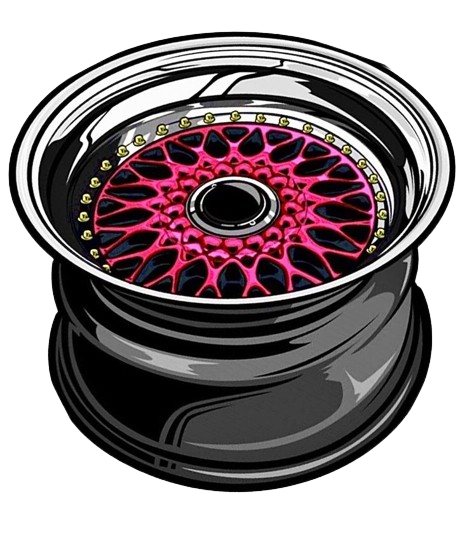 BBS Pink Rims JDM Graphic T Shirt