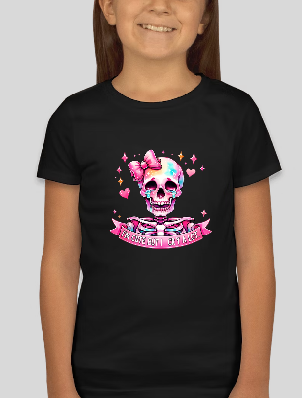 Im Cute but I Cry Alot.. Youth Girls Graphic Tee
