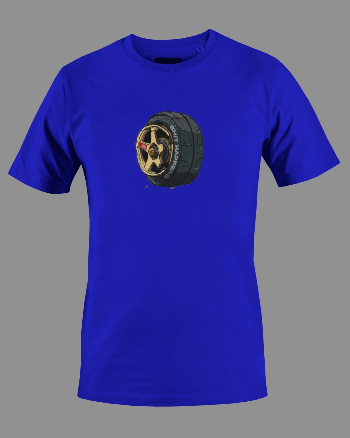 "Shit Happens" Wrecked Rim JDM Graphic T Shirt