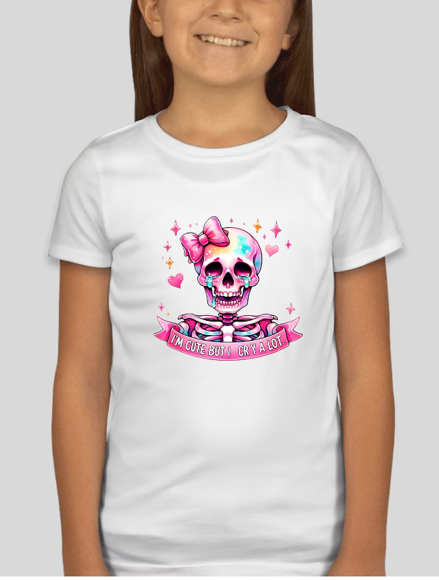 Im Cute but I Cry Alot.. Youth Girls Graphic Tee