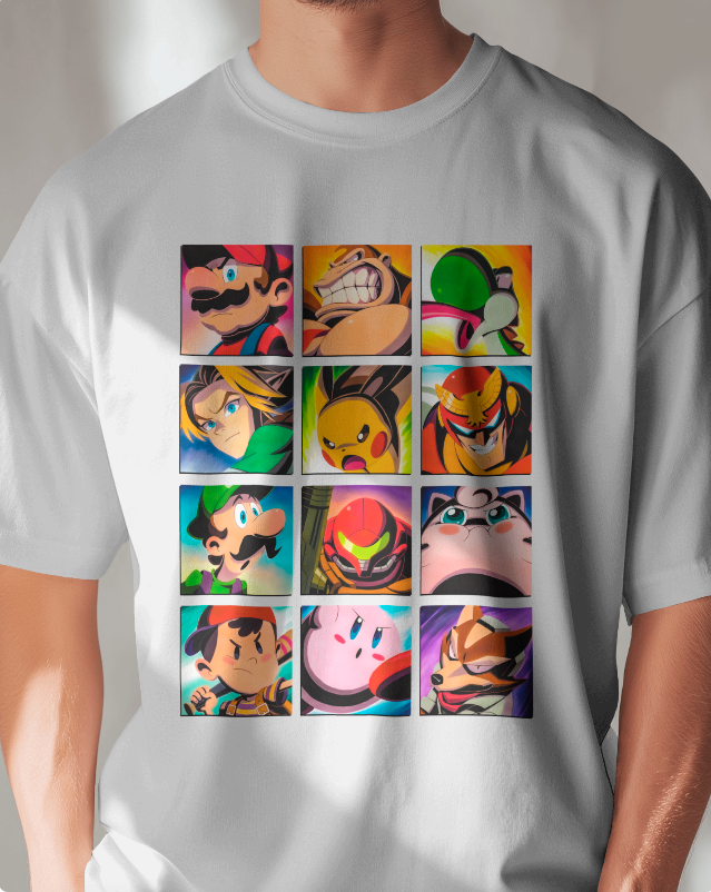 Smash Bros | Original 12 Fighters Graphic N64 Unisex Tee