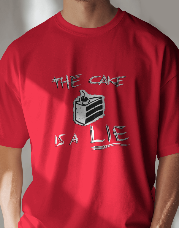 Portal "The Cake Is a Lie" Graphic Tee Unisex Tee