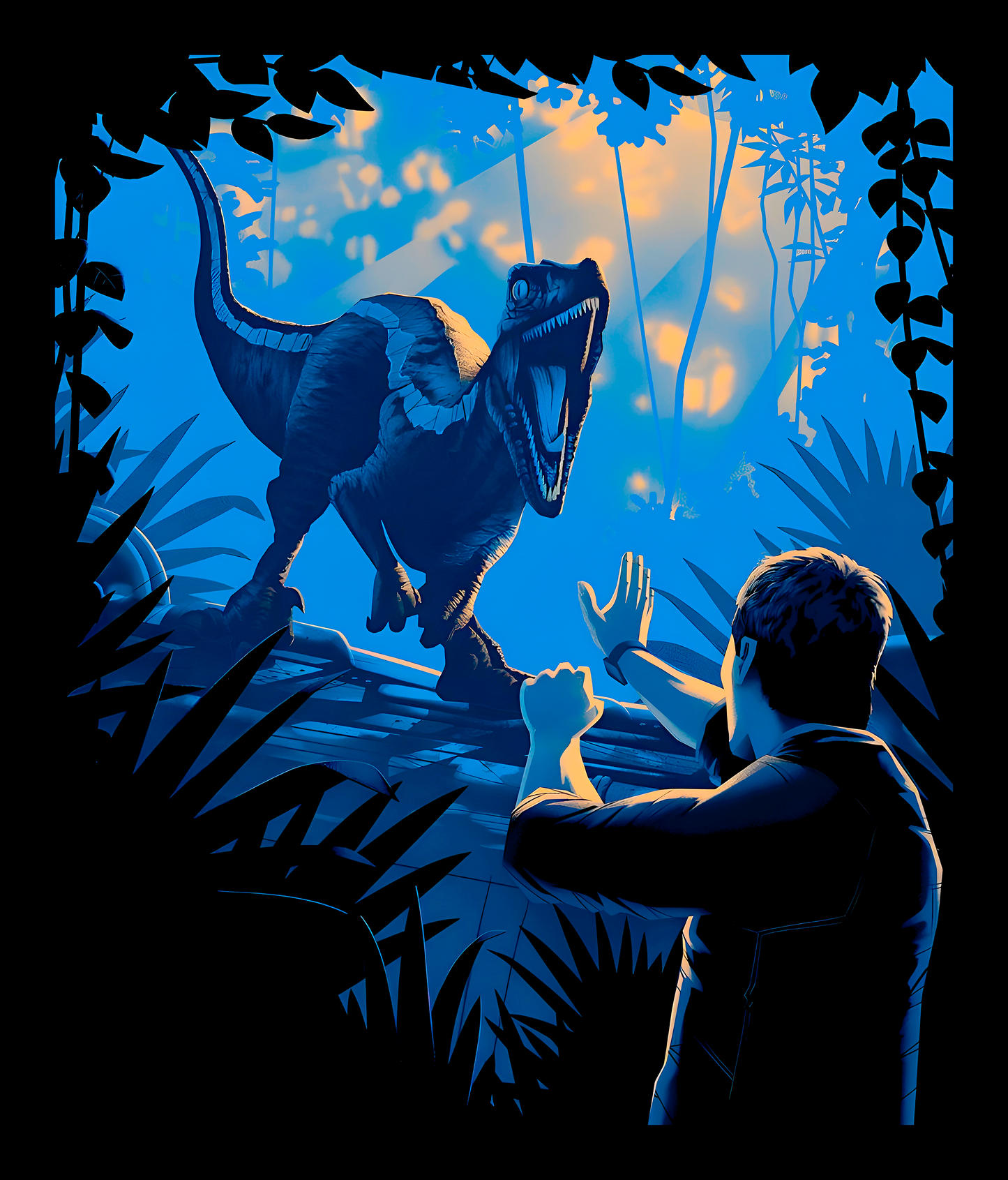 The Raptor Encounter Jurassic Park Graphic Tee Unisex Shirt