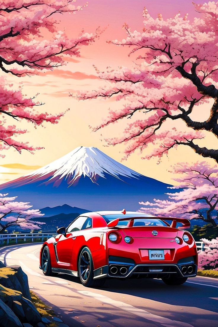 R35 GTR Mountain Road Graphic T-shirt