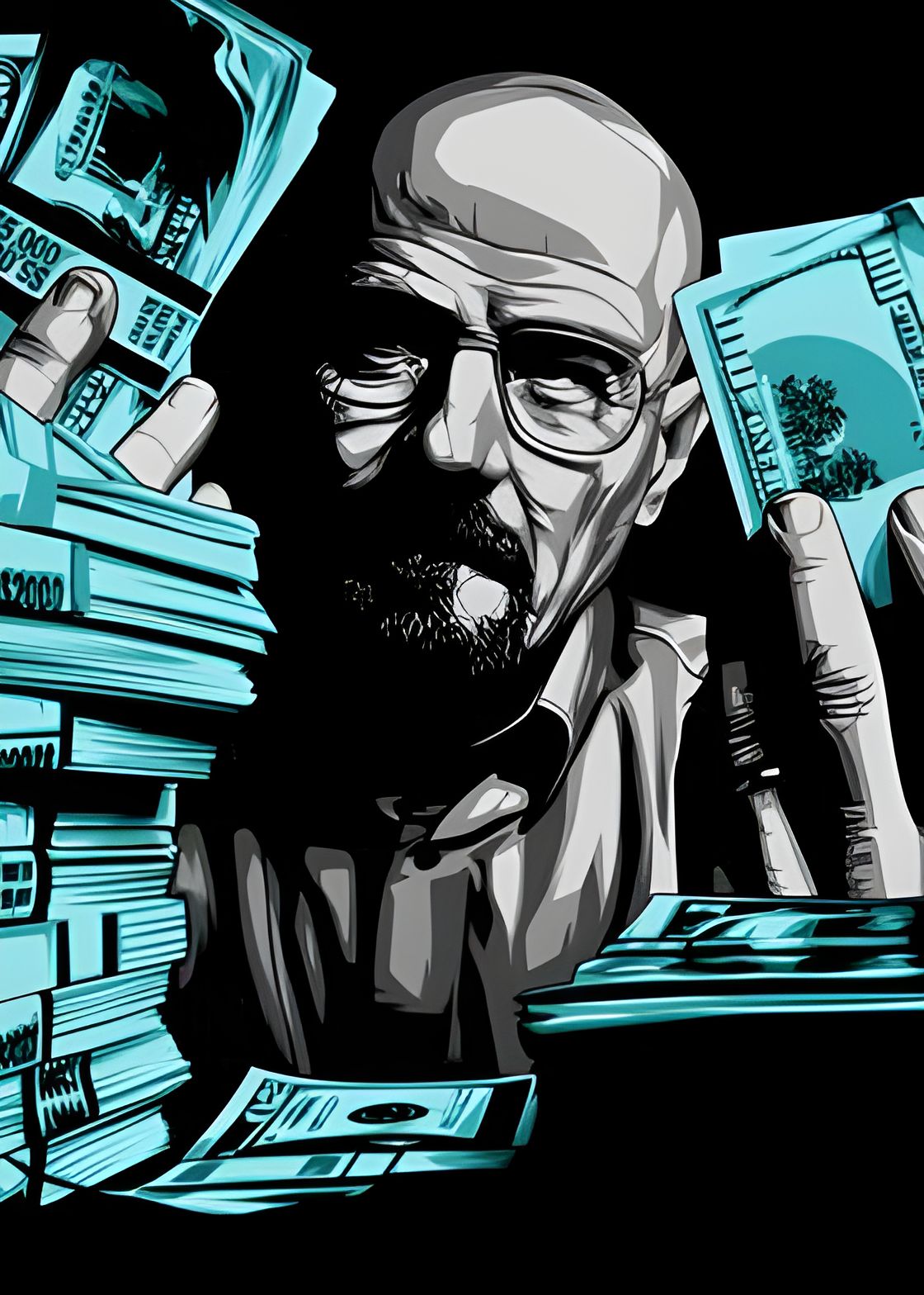 Breaking Bad Walter White Cash Graphic Tee Unisex Shirt