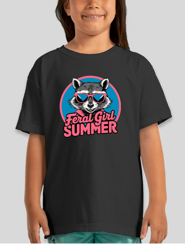 Feral Girl Summer! Girls Youth Graphic Tee