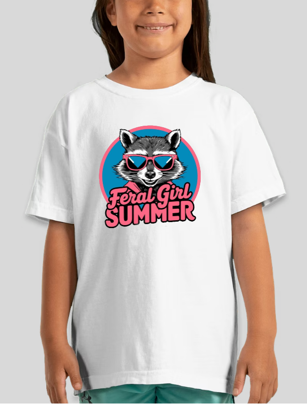 Feral Girl Summer! Girls Youth Graphic Tee