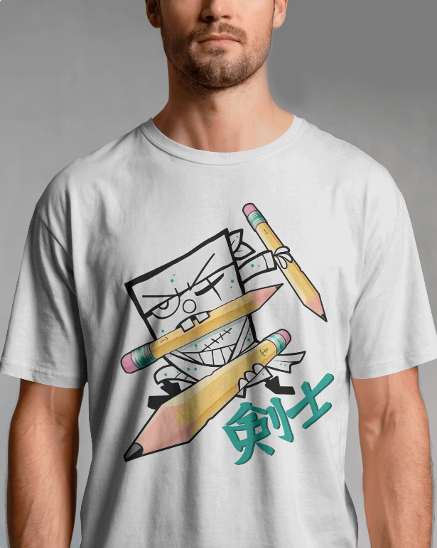 Doodlebob x Roronoa Zoro - One Piece Mash Up Tee