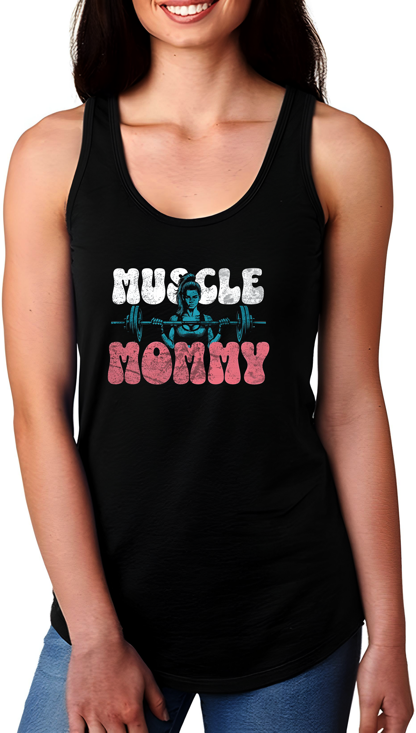 Muscle Mommy Racerback Tank Top Womens Activewear