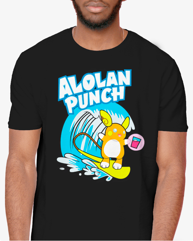 Alolan Punch Raichu Pokemon Tee Unisex T-Shirt