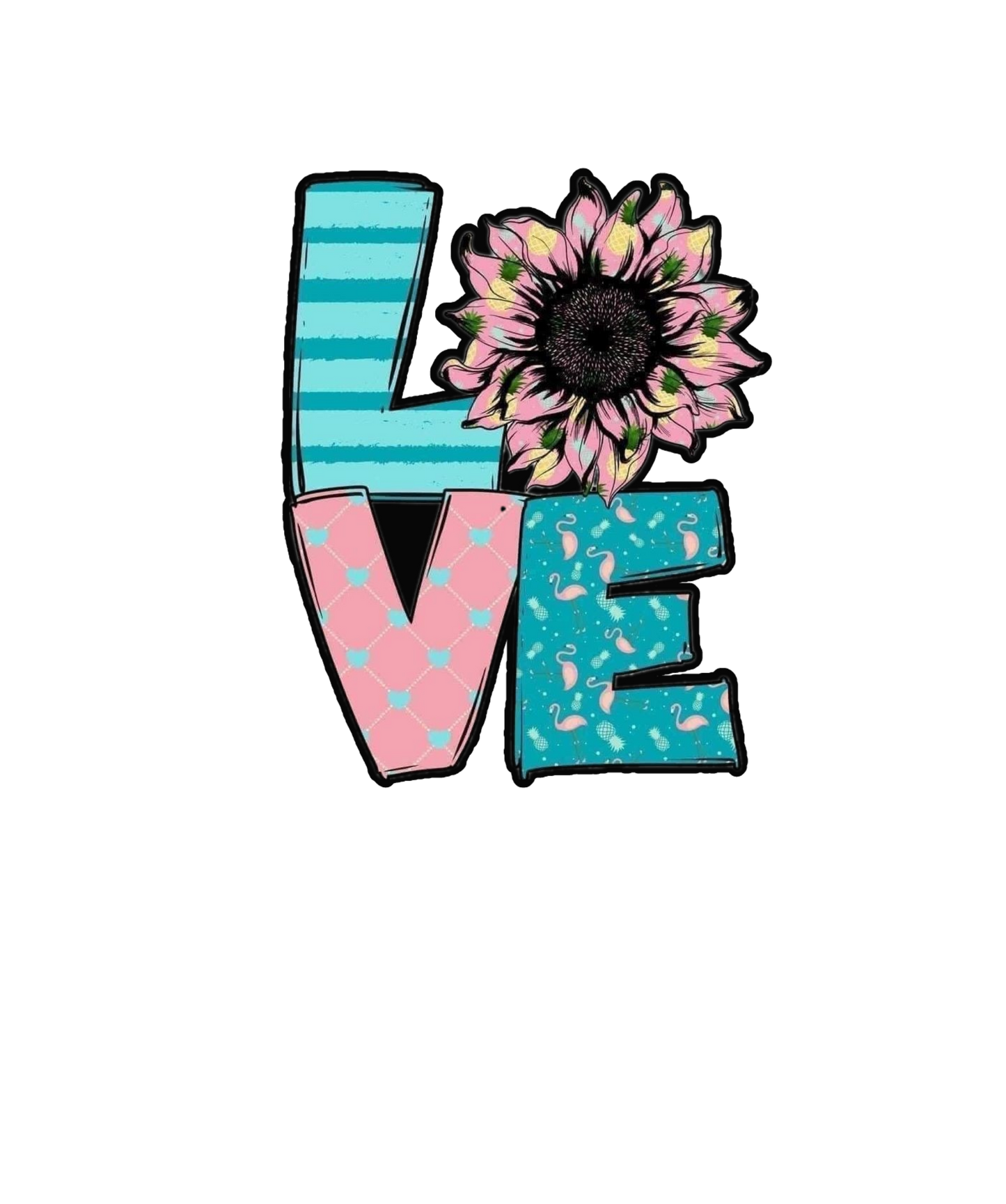 Sunflowers and Love Graphic Tee