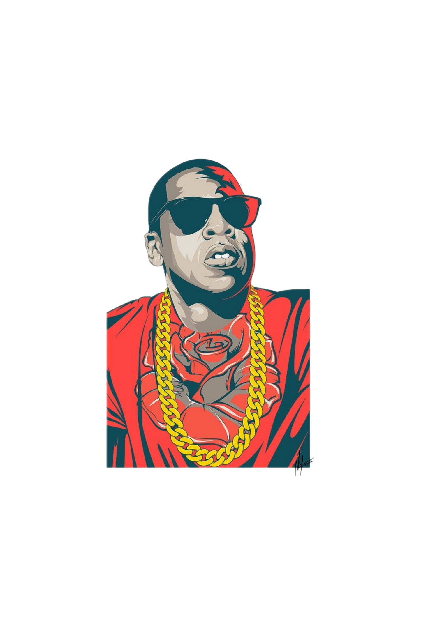 Jay Z Gold Cuban Links Tee