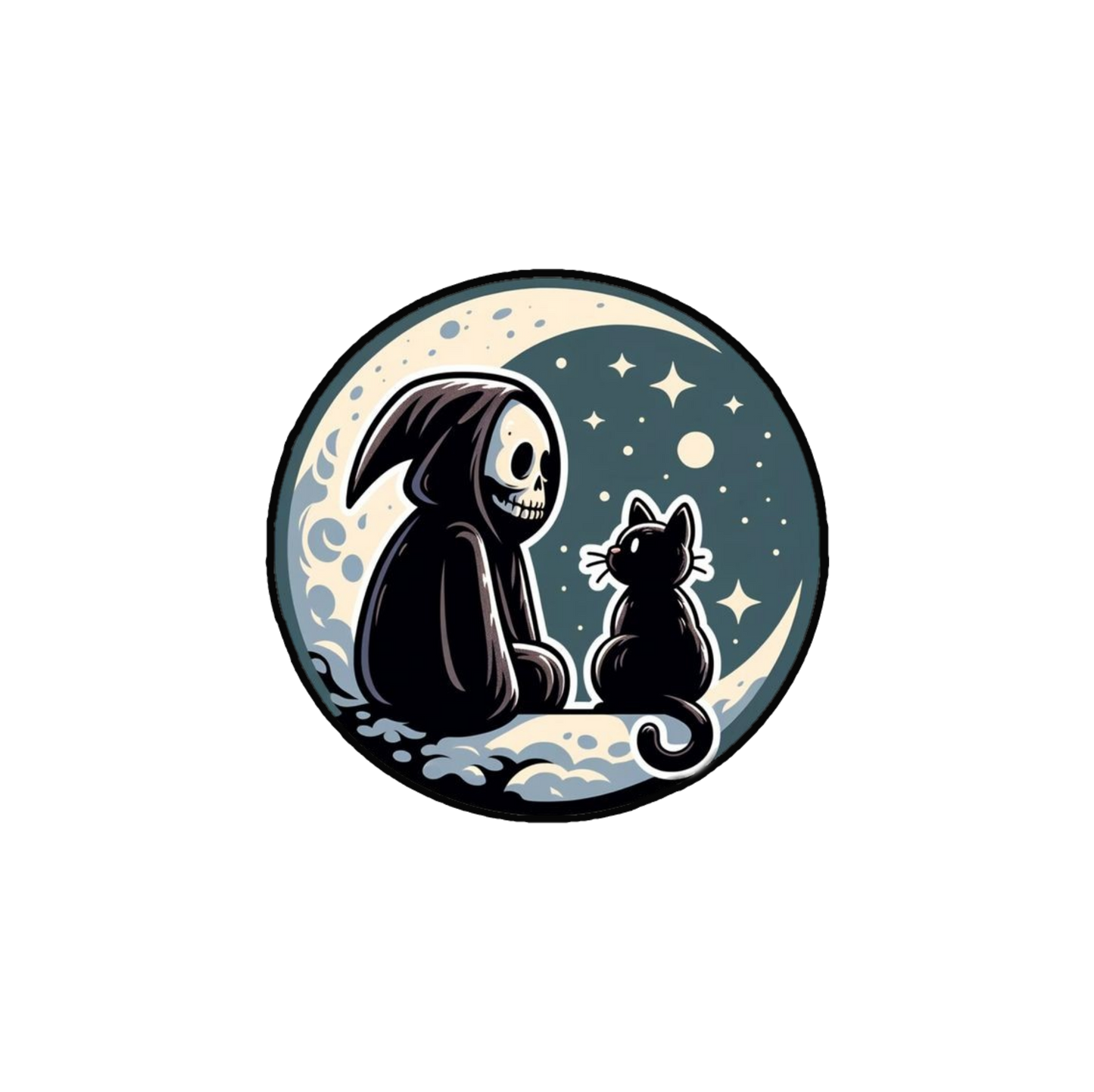 The Reaper & His Feline Best Friend Hoodie