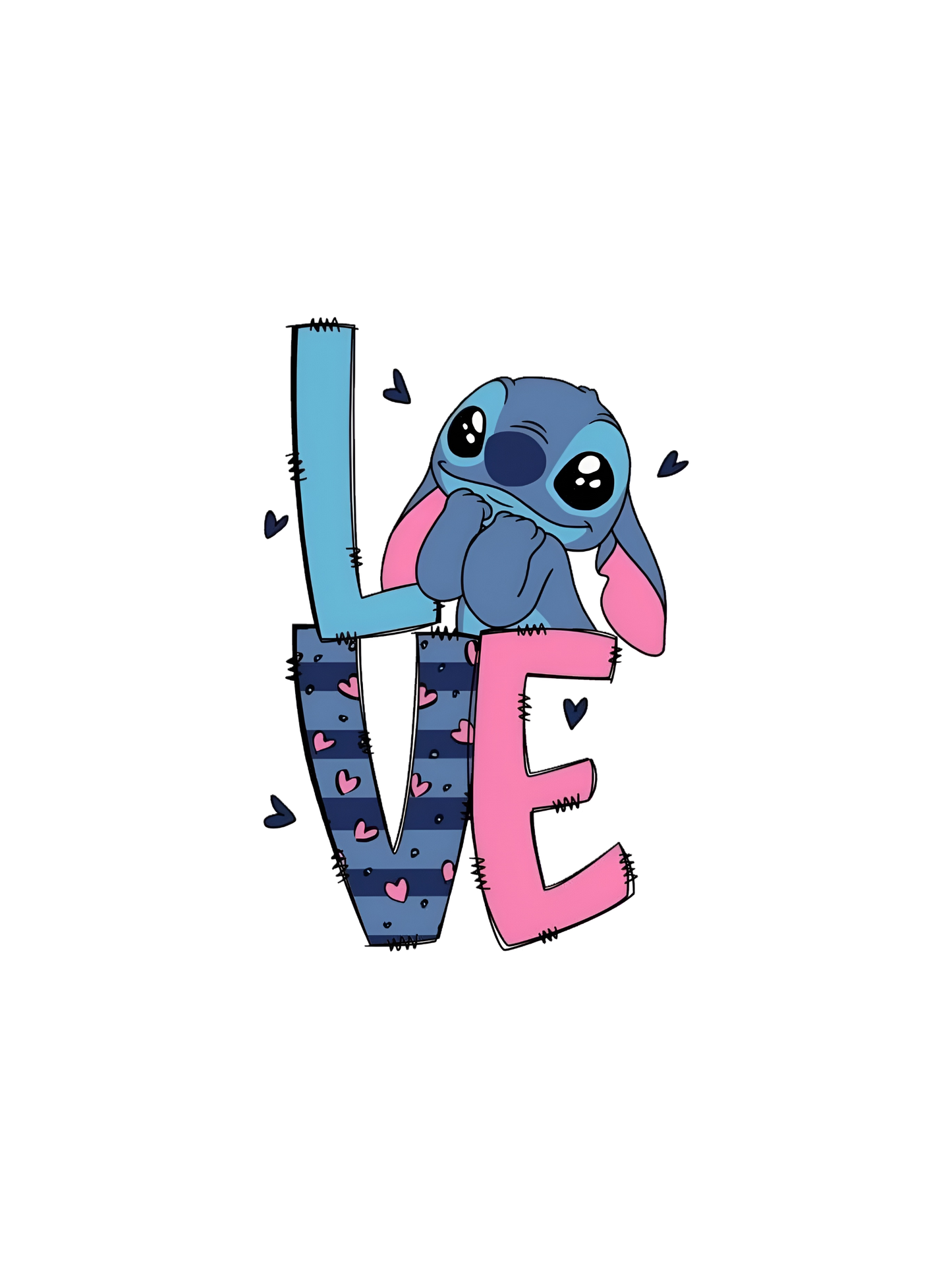 Stitch "Love" Graphic Tee Girls Youth T-Shirt