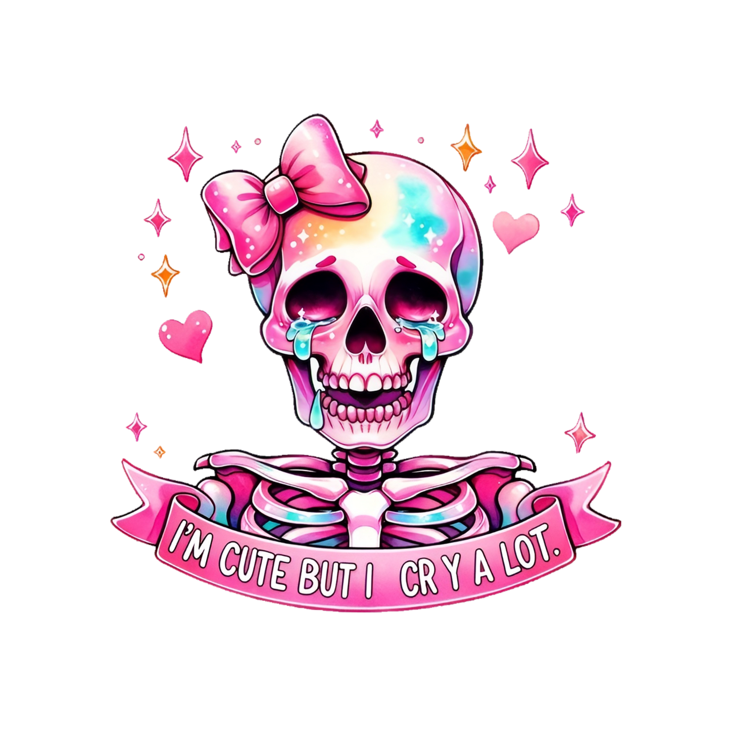 Im Cute but I Cry Alot.. Youth Girls Graphic Tee
