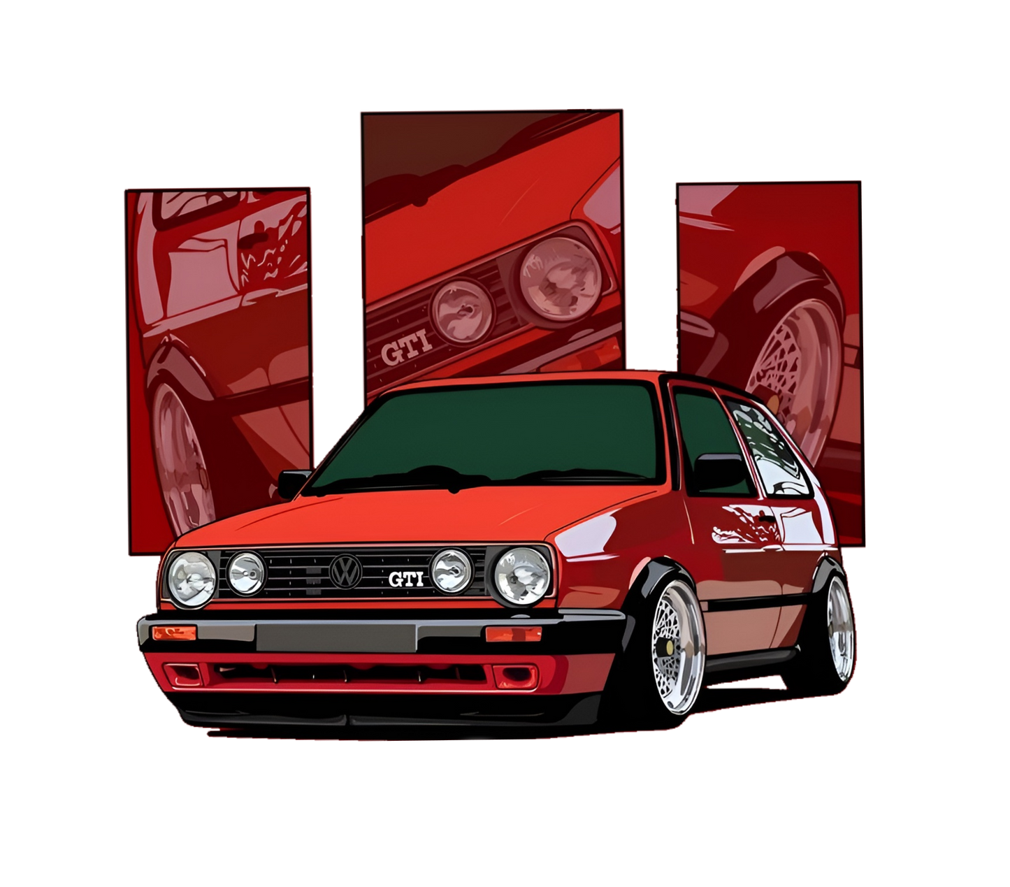 Volkswagen MK2 GTI Graphic Hoodie Unisex Hooded Sweatshirt