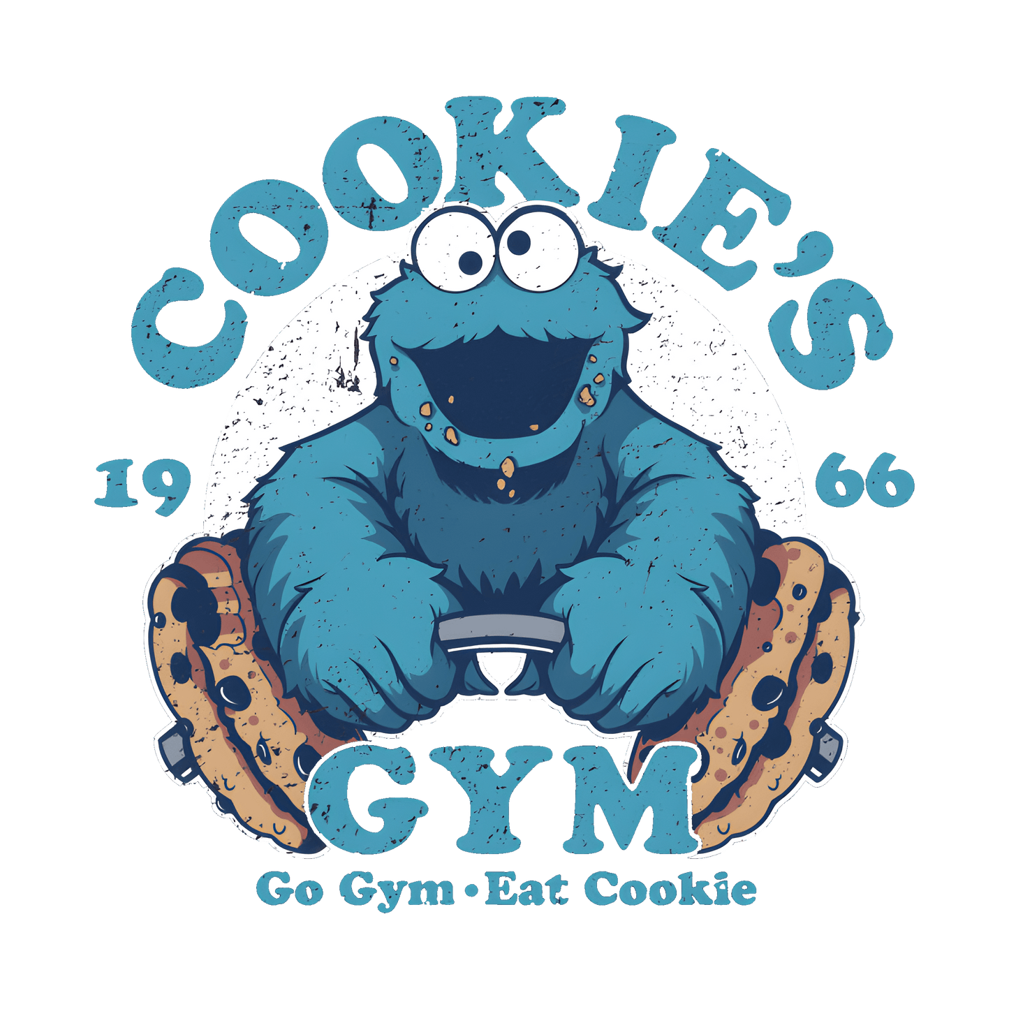 Cookie Monster Gym Tank Top Activewear