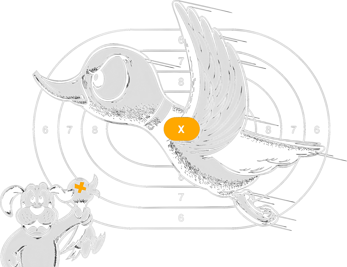 Nintendo Duck Hunt Graphic Target Tee Unisex Shirt