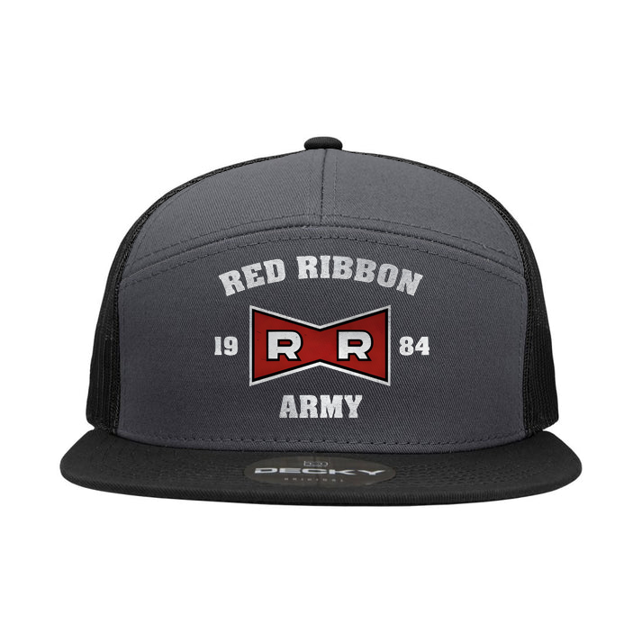 Red Ribbon Army Dragon Ball Z 7 Panel Snapback Hat