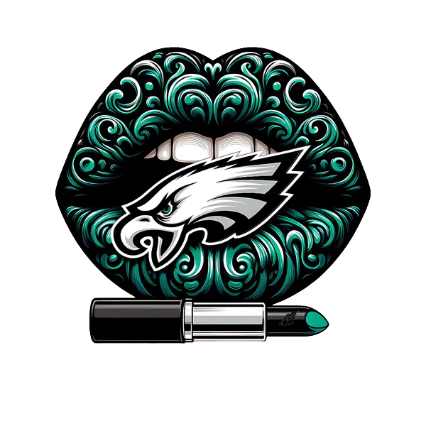 Philadelphia Eagles Vintage Lips Womens NFL Tee
