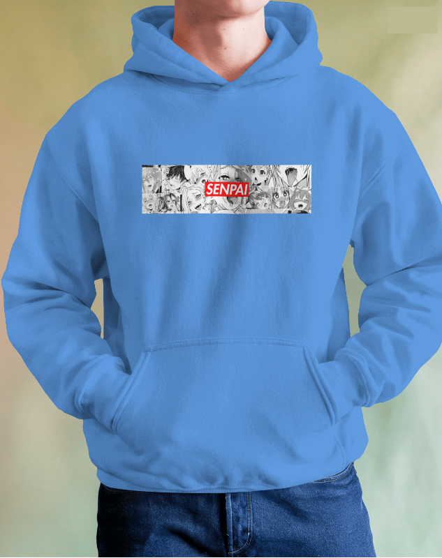 Senpai Ahegao Graphic Hoodie Unisex Hooded Sweatshirt