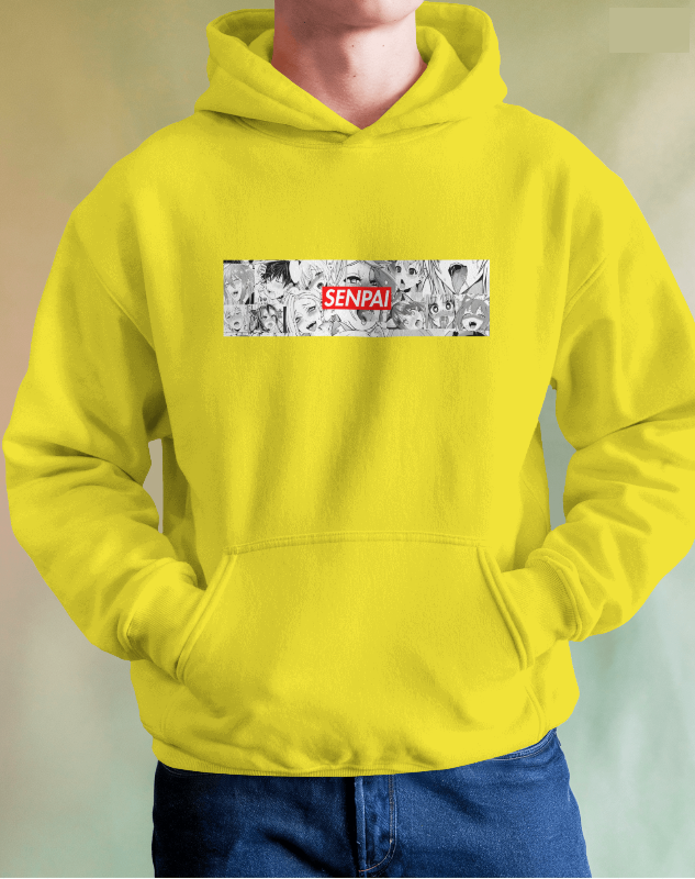 Senpai Ahegao Graphic Hoodie Unisex Hooded Sweatshirt