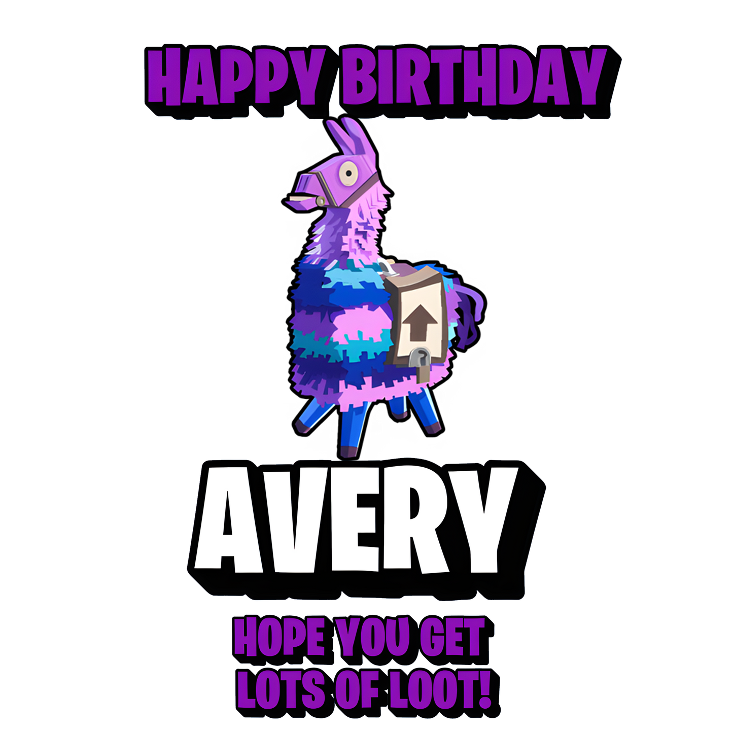 Fortnite Youth Birthday Custom Name Tee Unisex Shirt
