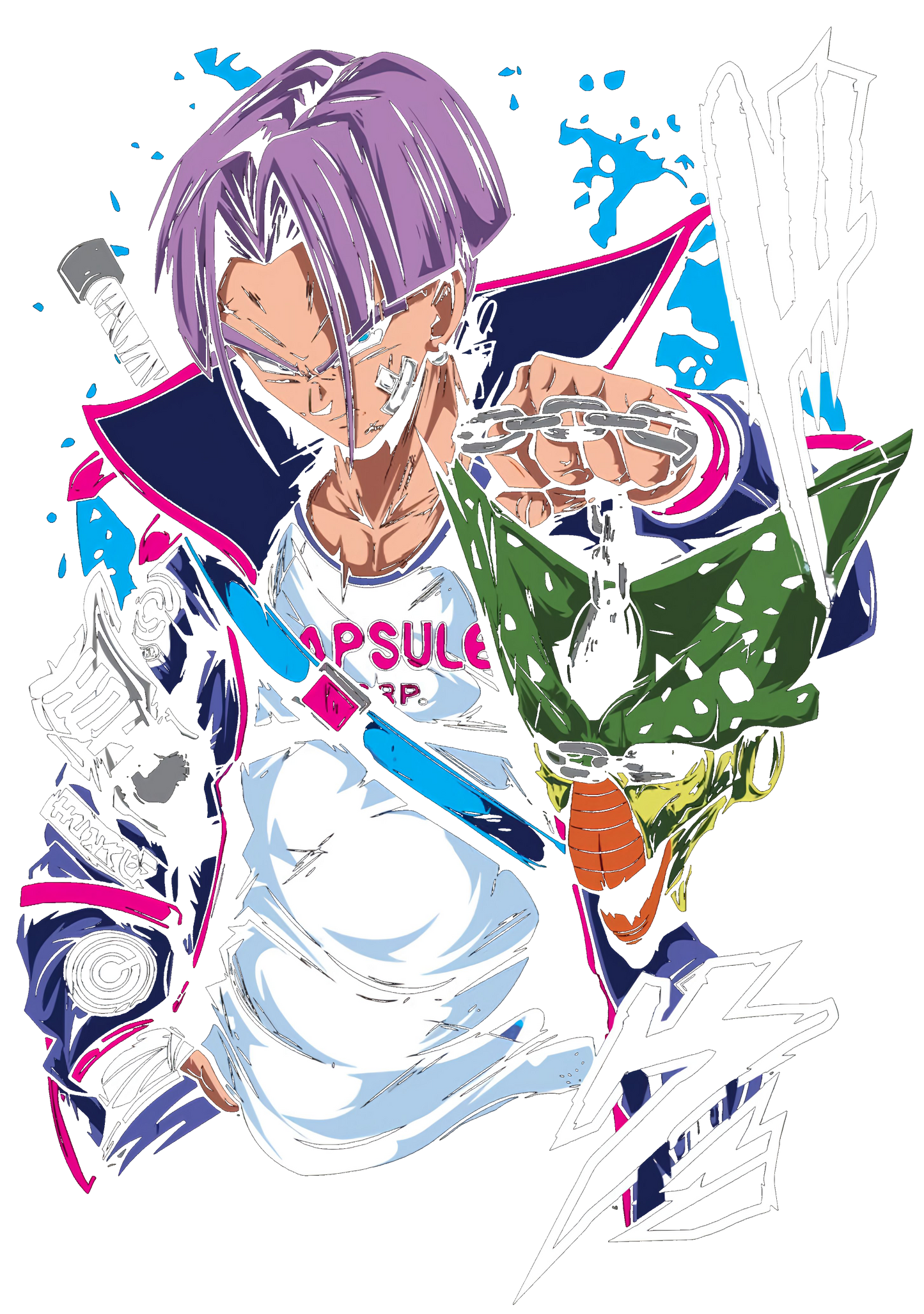 Future Trunks x Cell : Dragonball Z Unisex Tee