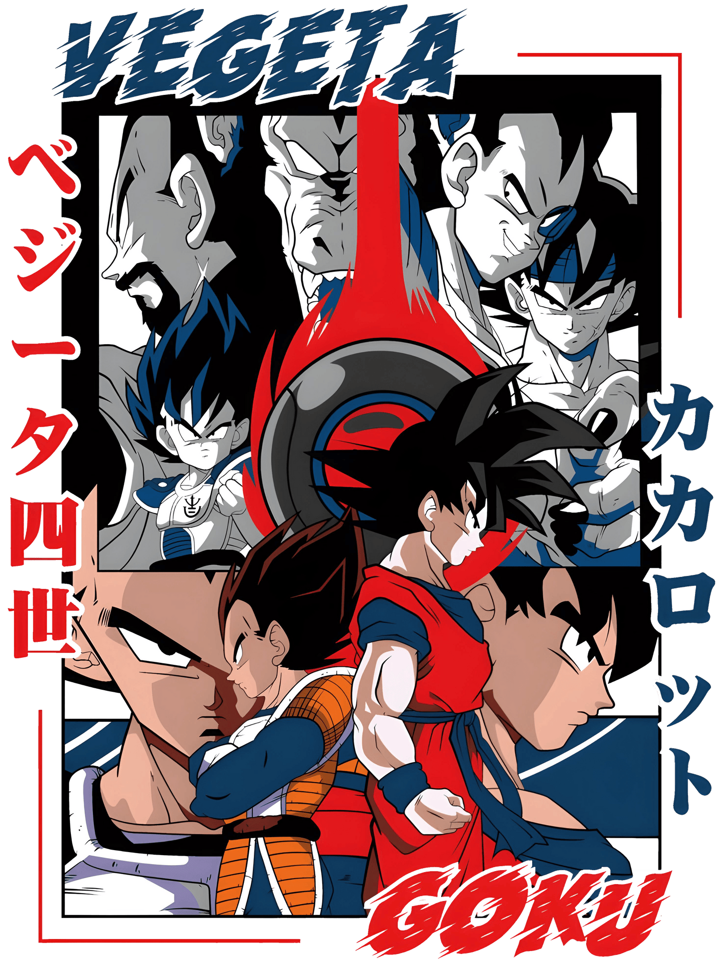 Dragon Ball Z Goku & Vegeta Graphic Tee Unisex Shirt