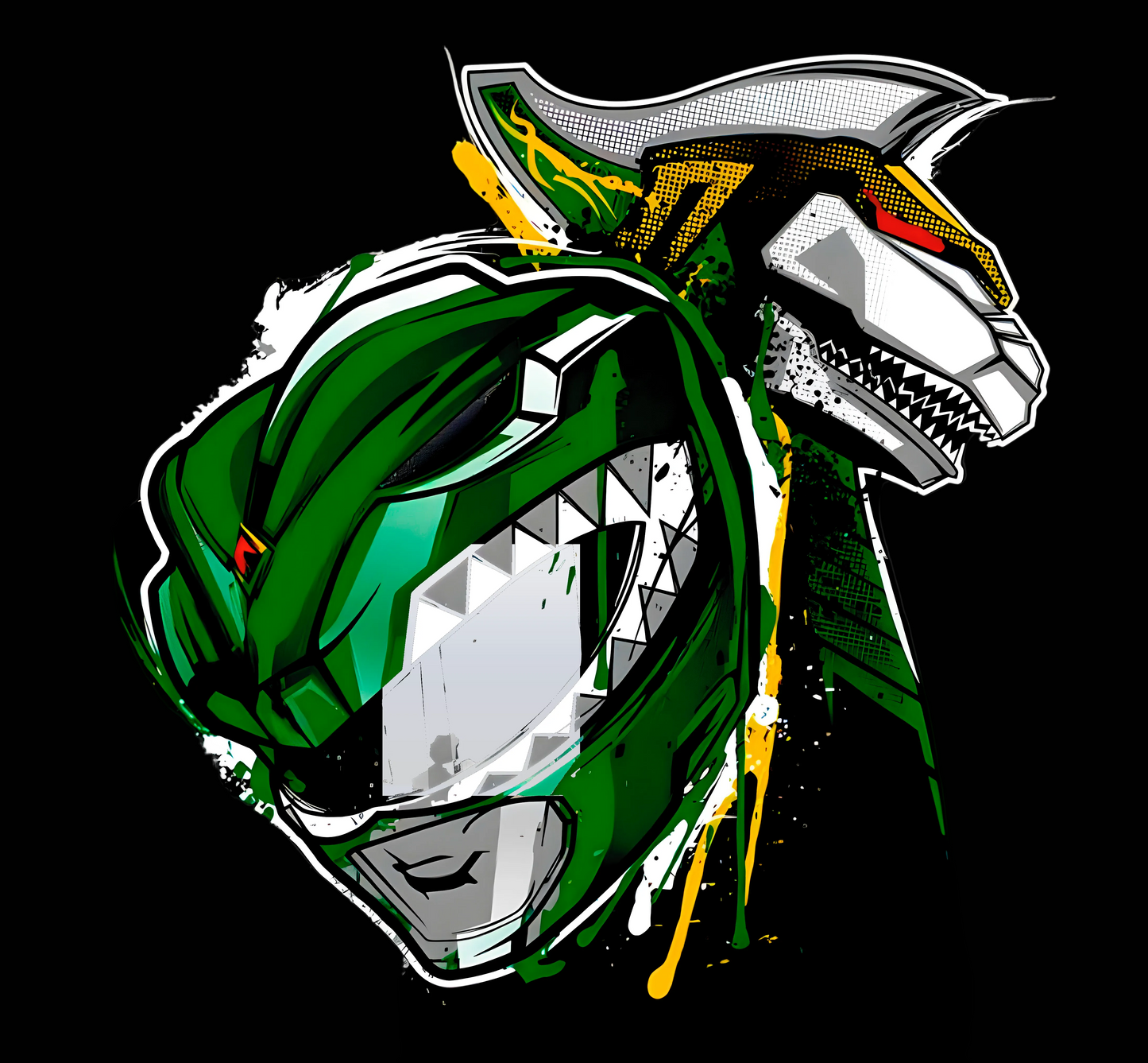 It’s Morphin’ Time: Green Ranger x Dragonzord - Power Rangers Tee