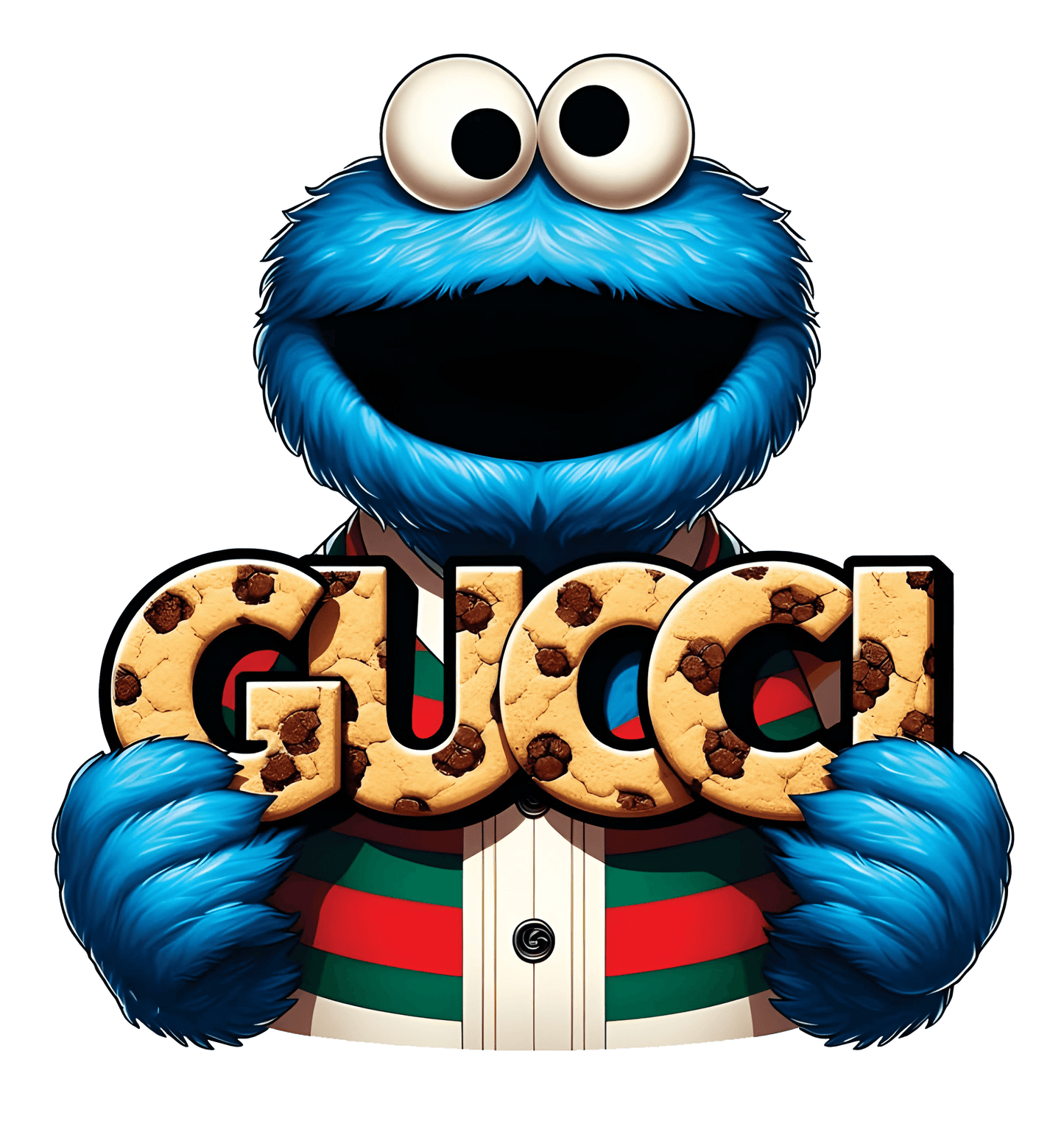 Cookie Monster GUCCI Cookie Graphic Tee Unisex Tee
