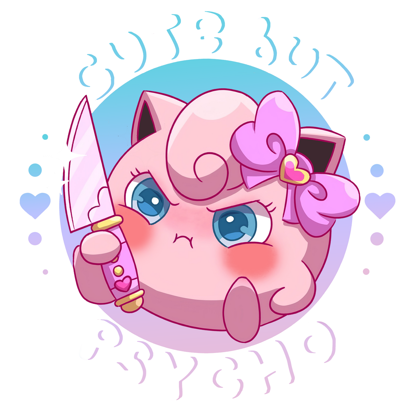 Jigglypuff Cute But Psycho Graphic Womens Hoodie