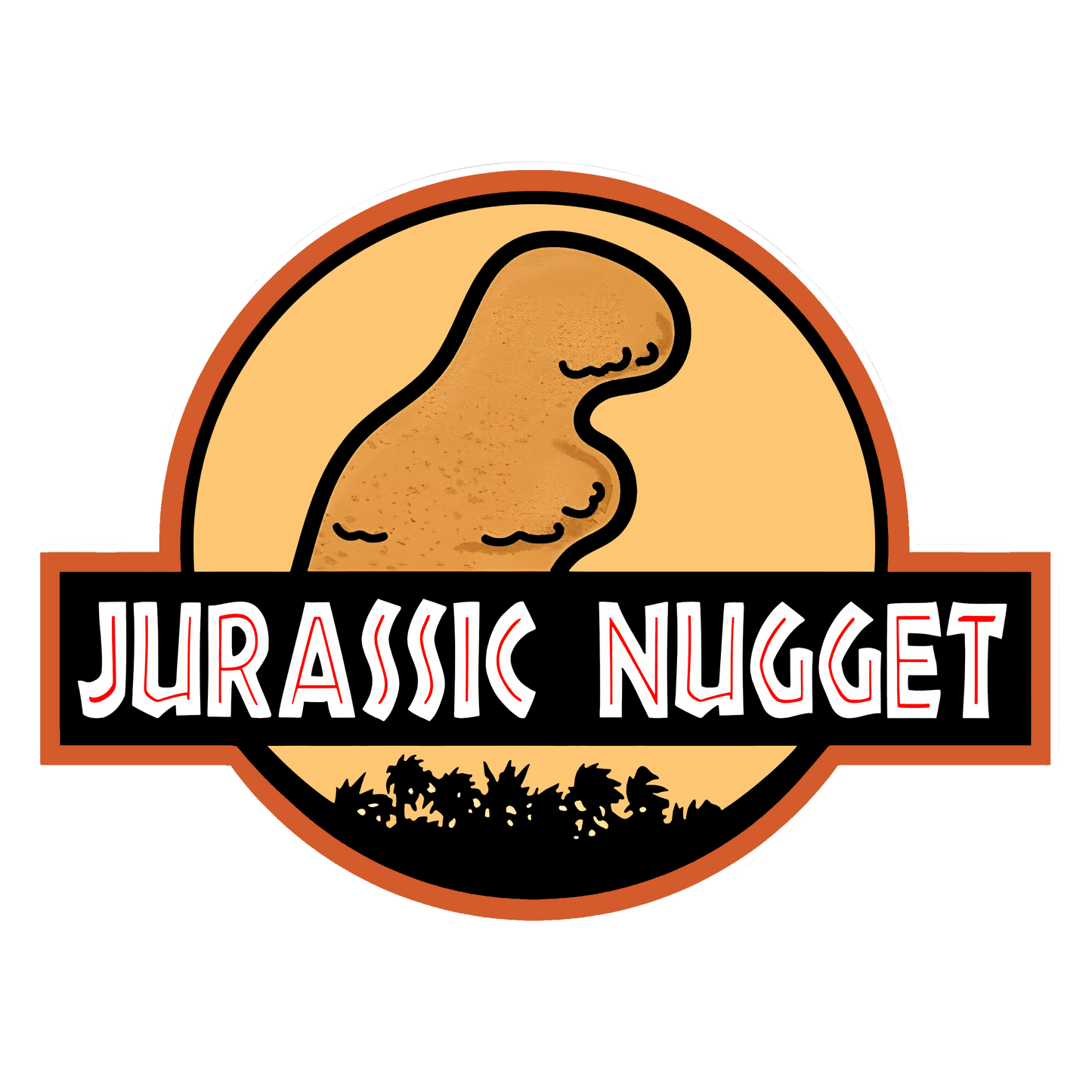 Jurassic Nugget Graphic Tee Unisex Jurassic Park Spoof