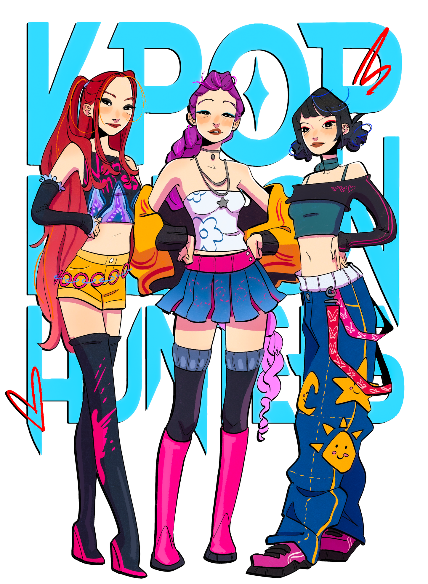 Kpop Demon Hunters Graphic Tee Womens Shirt