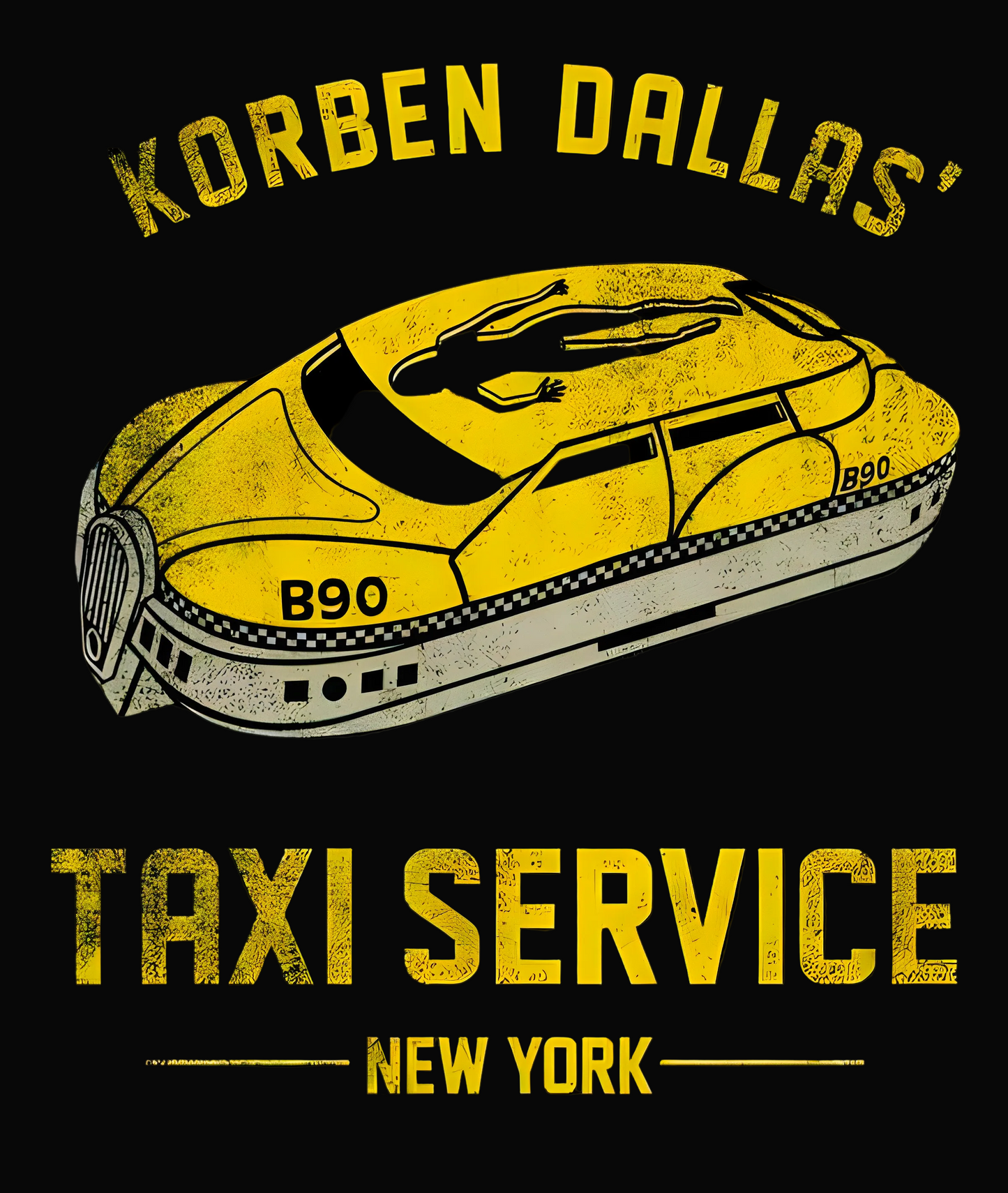 Korben Dallas’ Taxi Service Tee | The Fifth Element Sci-Fi Shirt