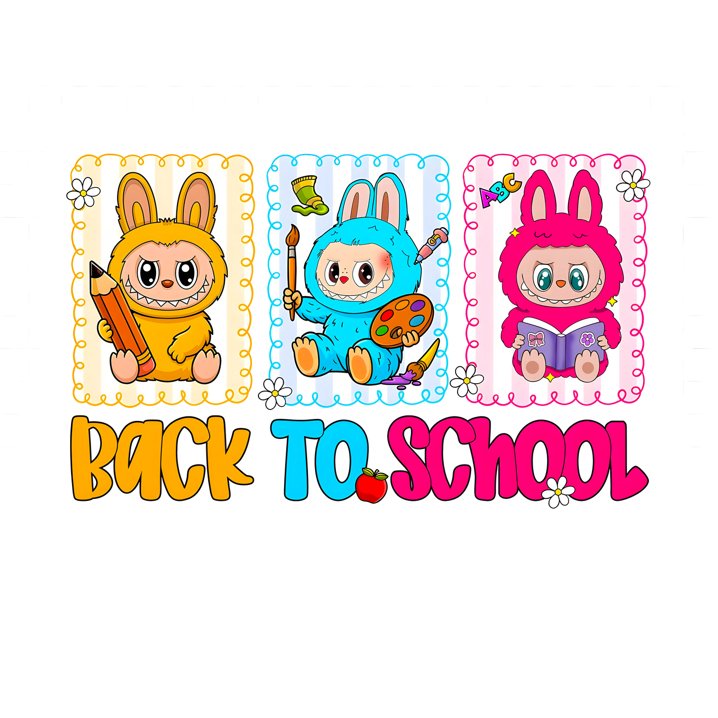Labubu Back To School Youth Graphic Tee Unisex Shirt