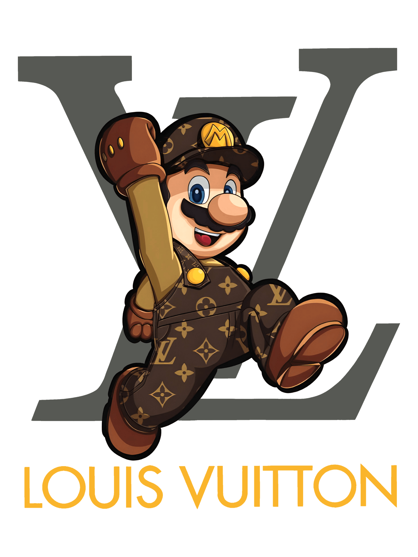 Mario Louis Vuitton Jumpsuit Graphic Tee Unisex Tee