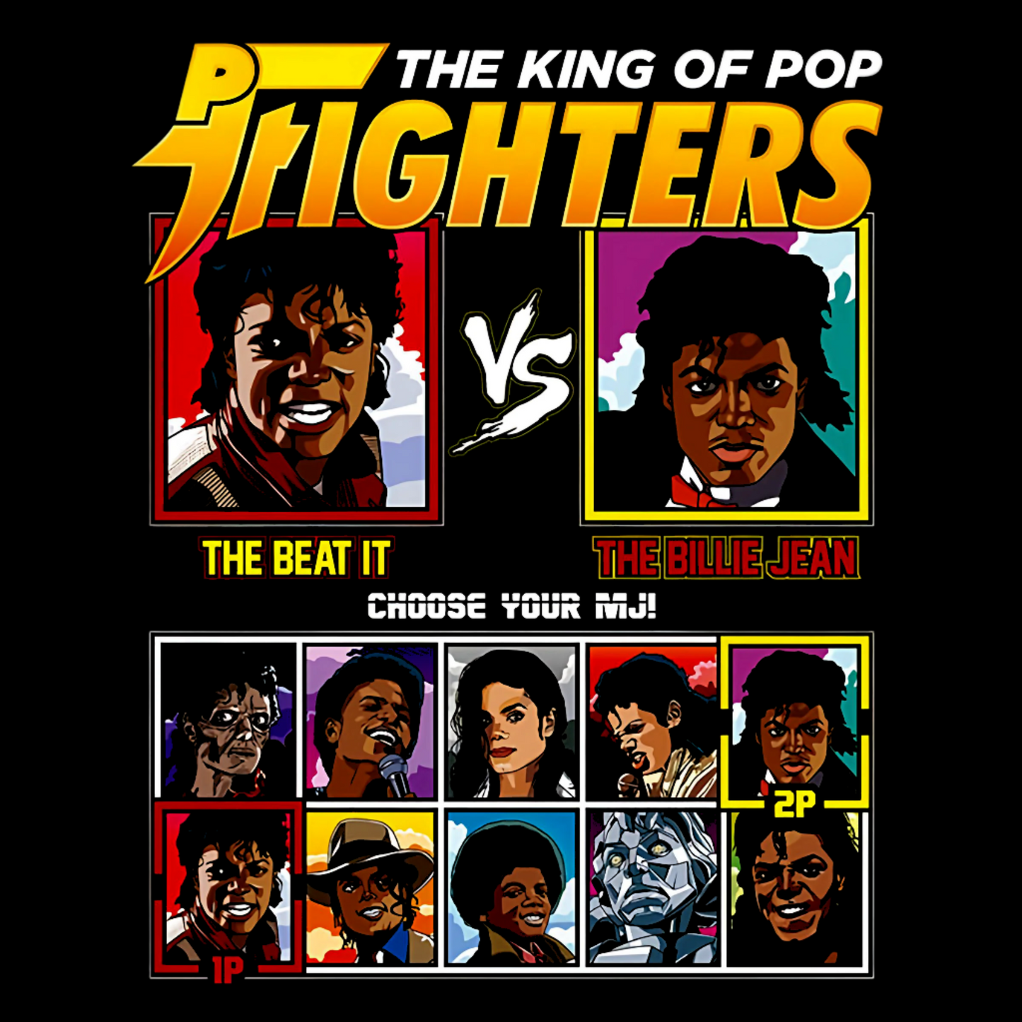 King Of Pop Fighters Michael Jackson Fighter Graphic Tee Unisex Shirt