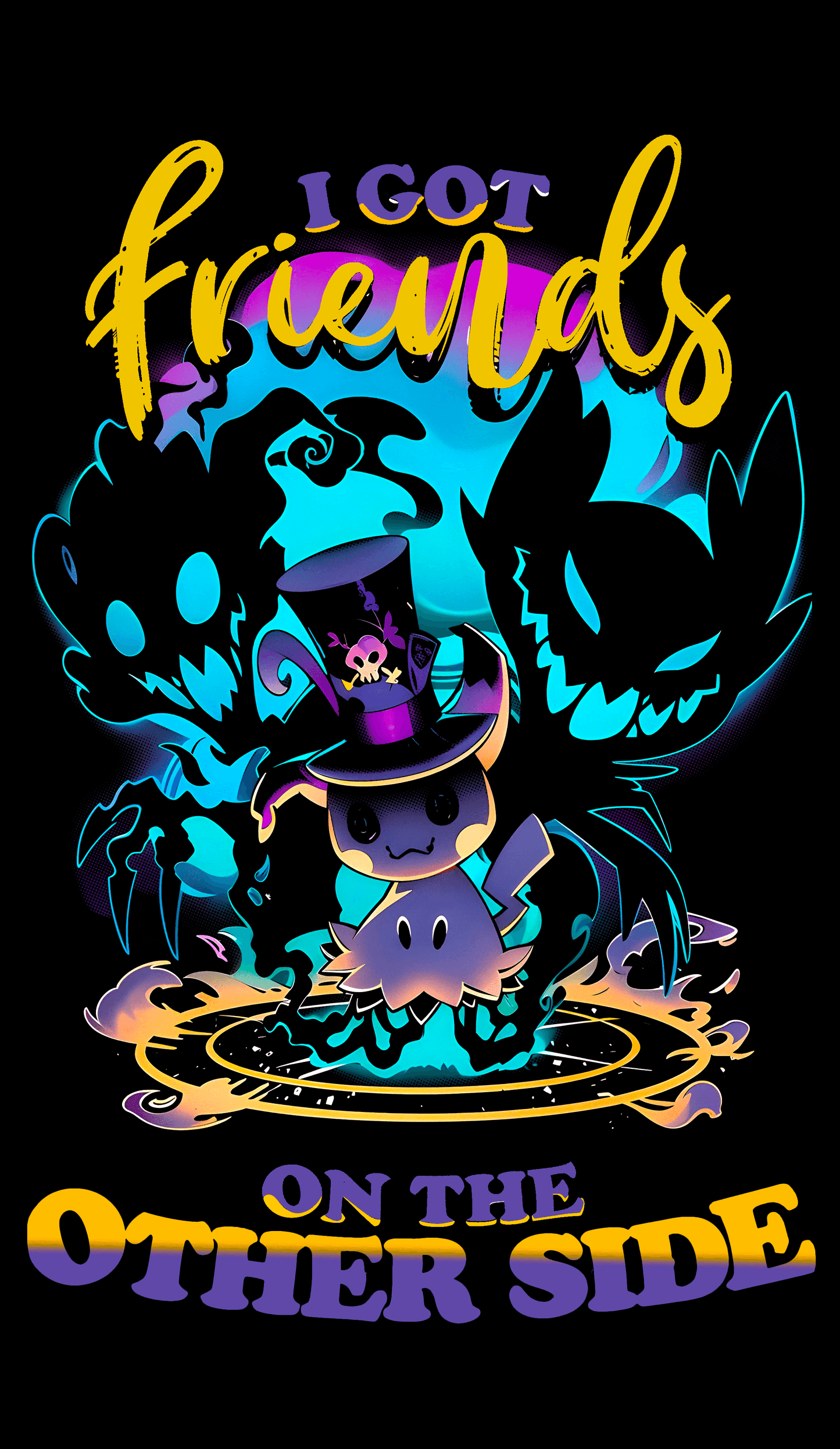 Mimikyu Pokemon x Doctor Facilier "Friends On The Other Side" Hoodie