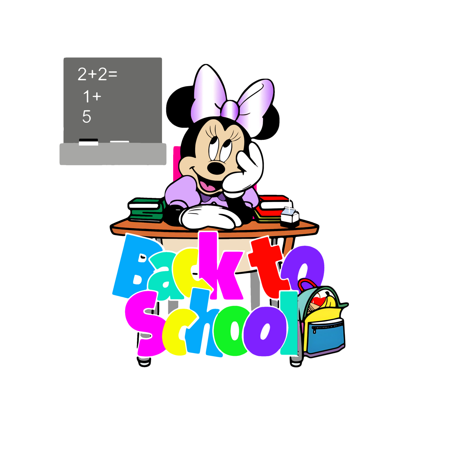 Mini Mouse Back-To-School Youth Graphic Tee Girls Shirt