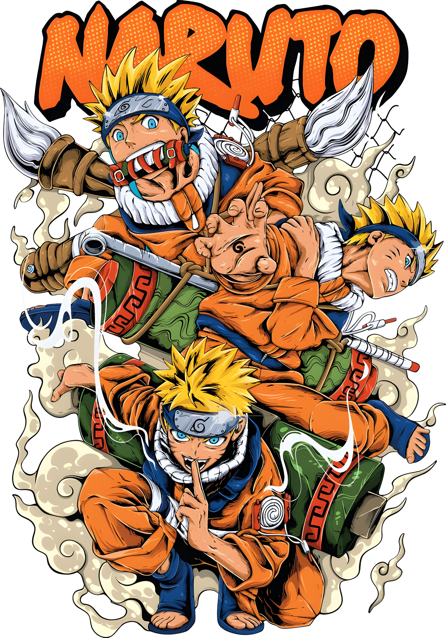 Naruto Shadow Clone Graphic Tee Unisex shirt