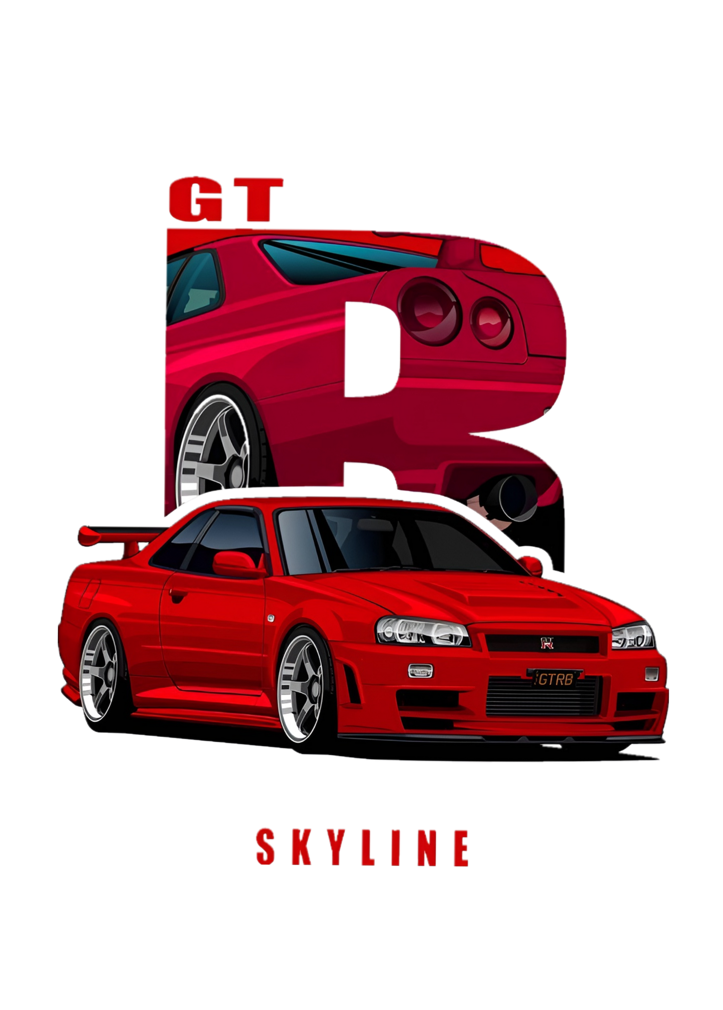 Nissan R34 Skyline GTR Graphic Tee Unisex Shirt
