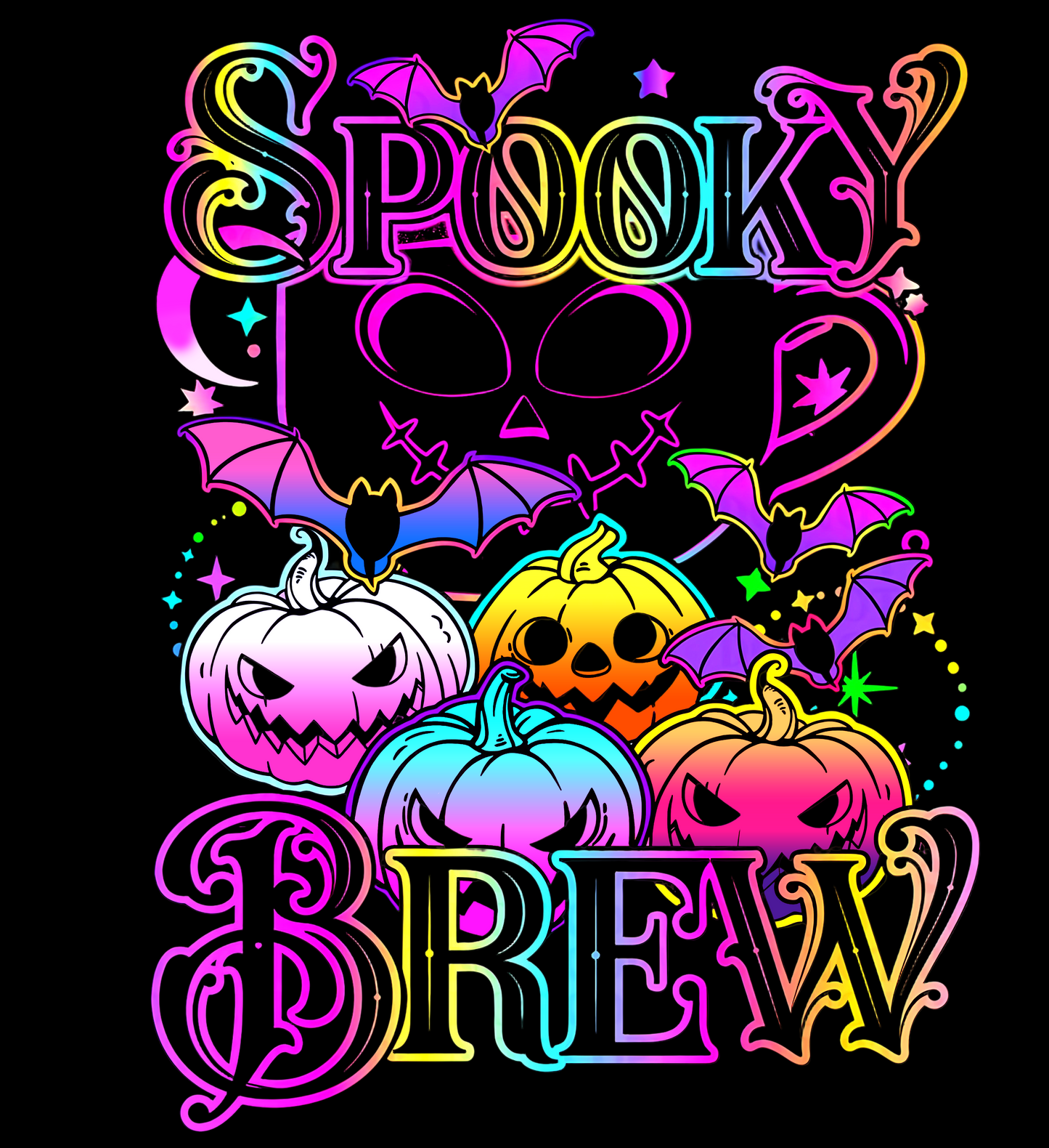 Spooky Brew Graphic Tee Unisex Halloween Shirt