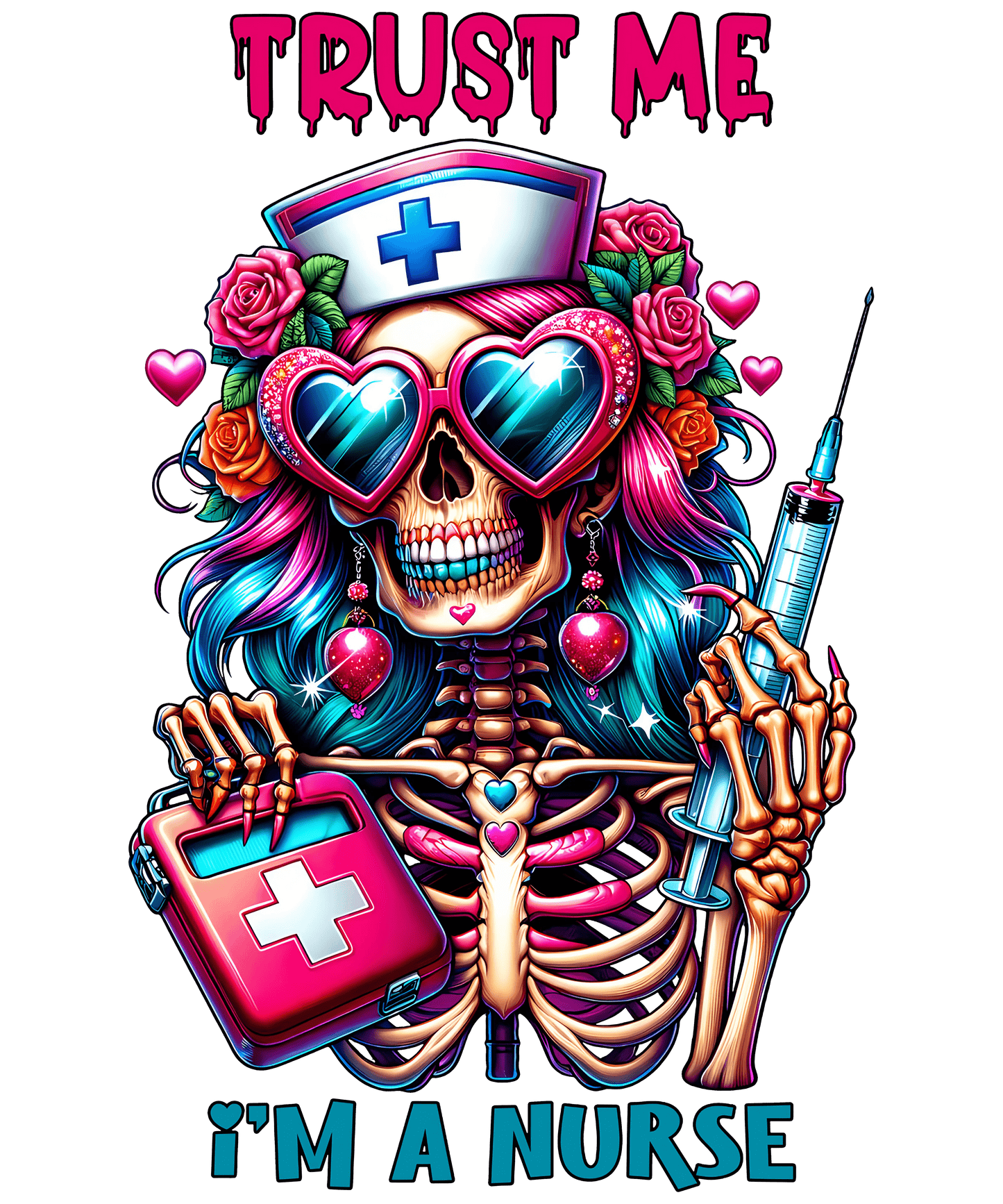 Trust Me, I'm a Nurse Graphic Tee Womens Tishirt