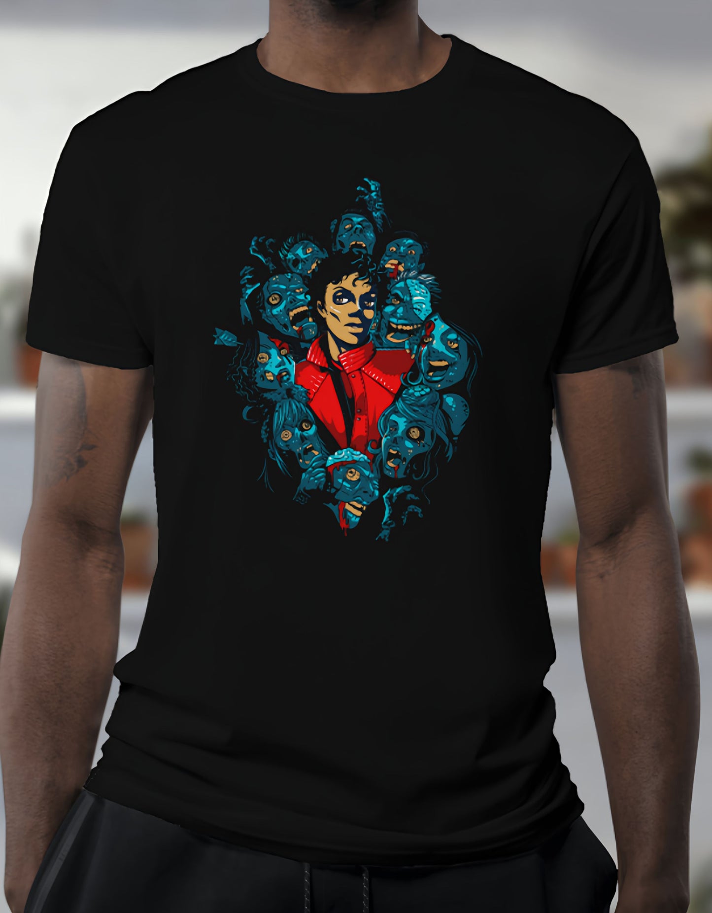 Michael Jackson Thriller Zombie Graphic Tee Unisex Shirt