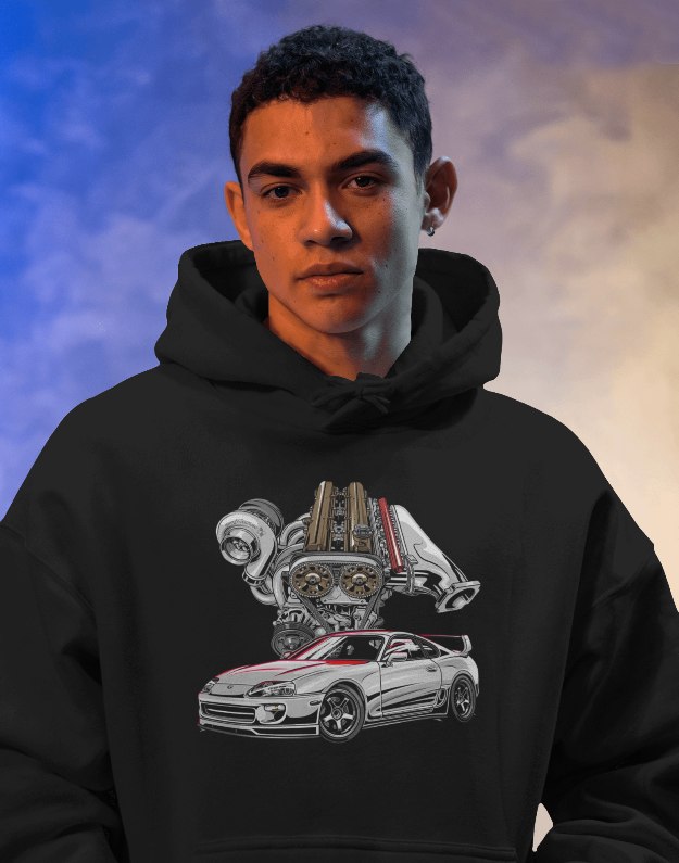 MK4 Supra 2JZ Graphic Hoodie Unisex Hooded Sweatshirt