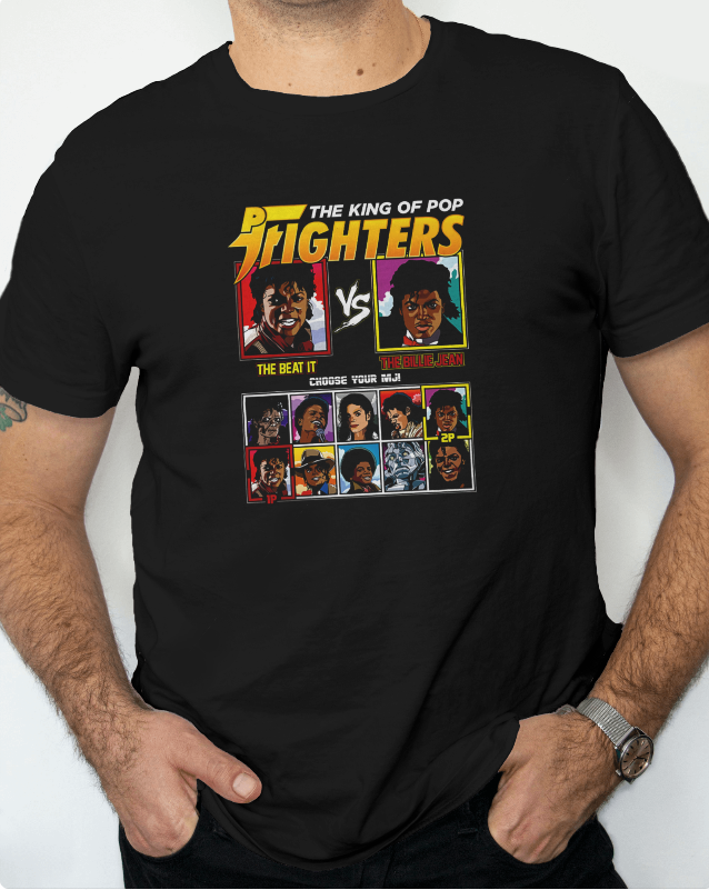 King Of Pop Fighters Michael Jackson Fighter Graphic Tee Unisex Shirt