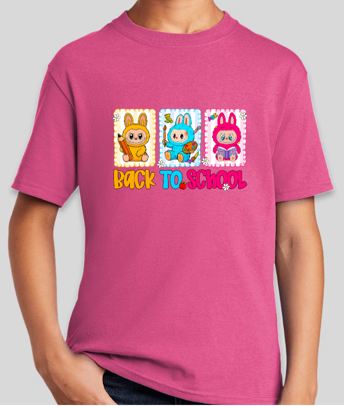 Labubu Back To School Youth Graphic Tee Unisex Shirt