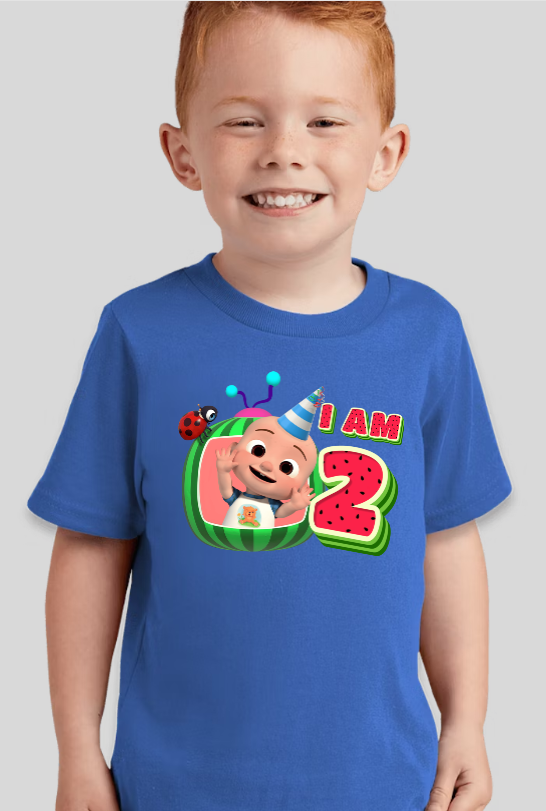 Cocomelon JJ Toddler Personalized Birthday Tee
