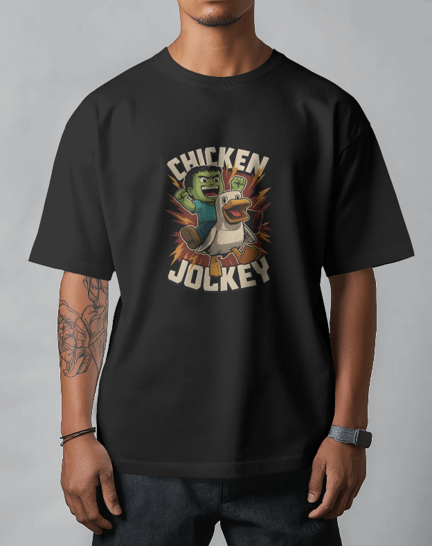 Chicken Jockey Minecraft Graphic Tee Unisex Shirt